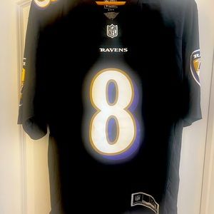 Authentic NFL Lamar Jackson jersey purchased at Ravens M&T Bank Stadium